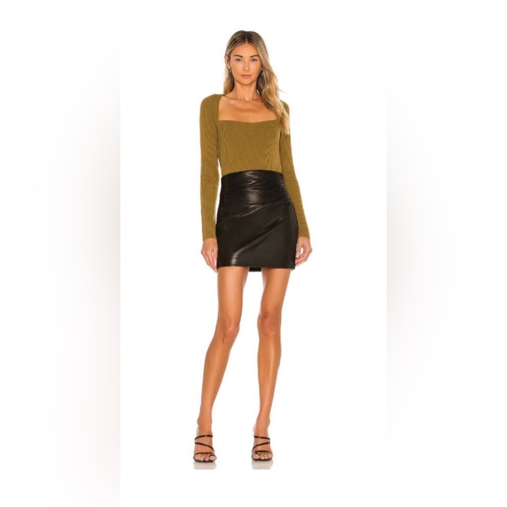 Leather Mini Skirt